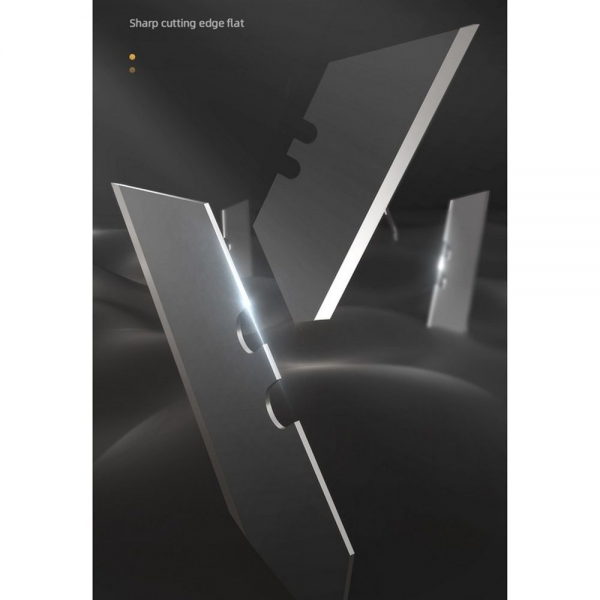 Технический нож "Home Series Black" Deli HT4008 Т-образное лезвие с механизмом автоматического возврата, эксклюзивный дизайн, корпус из высококачественного софттач пластика
