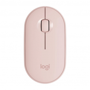 Мышь беспроводная Logitech Pebble M350 Pink розовая, оптическая, 1000dpi, 2.4GHz, USB-ресивер, бесшумная, под обе руки