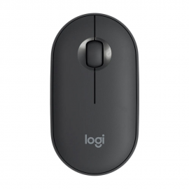 Мышь беспроводная Logitech Pebble M350 Black черная, оптическая, 1000dpi, 2.4GHz, USB-ресивер, бесшумная, под обе руки