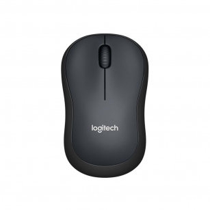 Мышь беспроводная Logitech M220 Silent Charcoal черная, оптическая, 1000dpi, 2.4 GHz, USB-ресивер, бесшумная (066199)