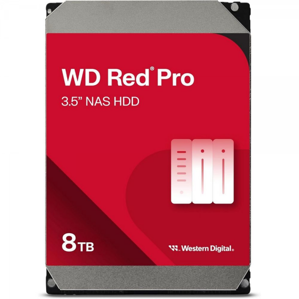 Жесткий диск Western Digital 8ТБ WD8005FFBX Red Pro 3,5" 7200RPM 256MB (SATA-III) NAS