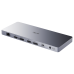 Концентратор CUDY 13-IN-1 10Gbps USB-C Dual 4K Docking Station | 150W PSU Up to One 5K(5120x2880p60) or Two 4K(4096x2160p60) Video output, 2 x Display 1.2a Port, 2 x HDMI 2.0 Port;1 x 10Gbps Upstream USB-C 3.2Gen2 port (PD 100W); 2 x 10Gbps USB-C 3.2Gen2