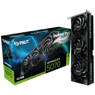 Видеокарта Palit RTX5070 INFINITY 3 12GB GDDR7 192bit 3xDP HDMI 3FAN RTL