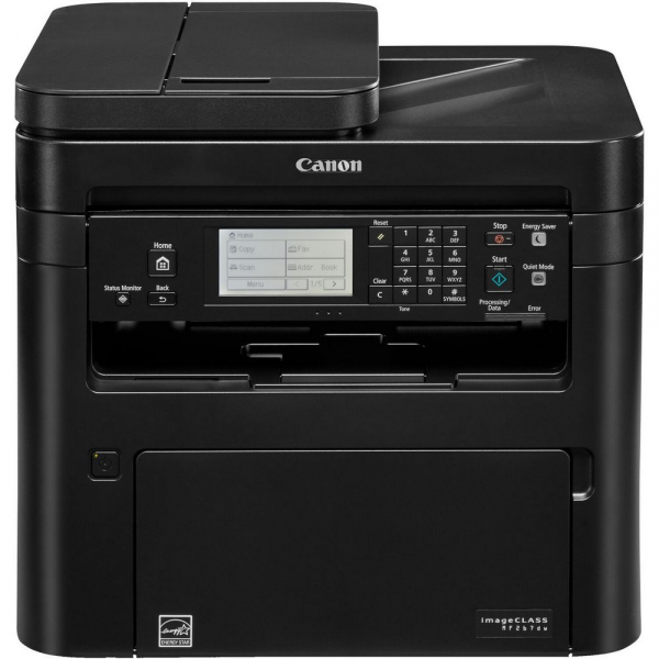 МФУ лазерное Canon i-Sensys MF267DW II А4, черно-белая печать, 28 стр/мин, 1200х1200dpi,35АПД, 250+50, USB/WiFi, стартовый картридж (ч/б) 1700 стр, чёрный корпус, (5938C008)