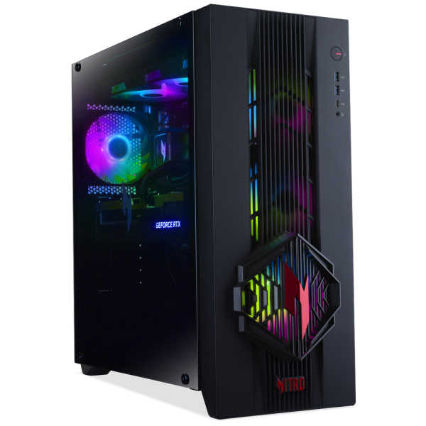 Настольный ПК Acer Nitro 70 N70X3D-100 AMD Ryzen 7 9800X3D/32Gb/SSD1Tb/RTX5080 16Gb/PSU 1200W/NoOS/Black (DG.E5ACD.008)