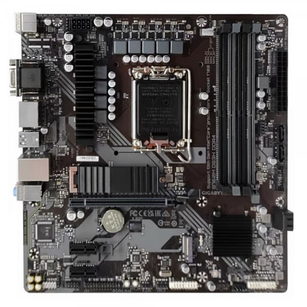 Материнская плата Gigabyte Bad Pack B760M DS3H DDR4, Socket 1700, Intel®B760, 4xDDR4-3200, D-SUB+HDMI+DP+DP, 1xPCI-Ex16, 2xPCI-Ex1, 4xSATA3(RAID 0/1/5/10), 2xM.2, 8Ch Audio, 2,5GbLan, (2+4)xUSB2.0, (3+2)xUSB3.2, (1+0)xUSB3.2 Type-C™, mATX, RTL {10}