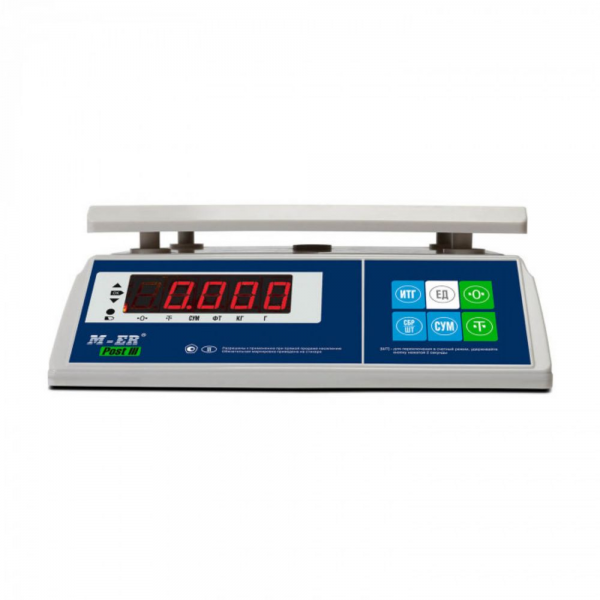 Фасовочные настольные весы MERTECH M-ER 326 AFU-6.1 "Post III" LED 6кг. (3736)