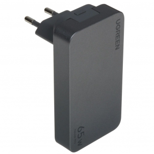Сетевое зарядное устройство UGREEN X753 (25356)Nexode Pro 65W Ultra Slim USB-A+2*USB-C GaN Tech Fast Charger EU. Цвет: серый