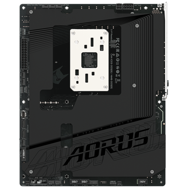 Материнская плата AORUS B850 AORUS STEALTH B850, AM5, 4*DDR5, 2*PCIEx16, 4*M.2, 2*TypeC, 2*USB3.2Gen2, 6*USB3.2Gen1, 8*USB2.0, 2*SATA3.0, 5G, HDMI, ATX, RTL
