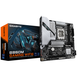 Материнская плата Gigabyte Bad Pack B860M GAMING WIFI6 B860, LGA1851, 2*DDR5, 2*PCIEx16, 2*M.2, 1*TypeC, 5*USB3.2Gen1, 7*USB2.0, 4*SATA3.0, 2.5G, DP, HDMI, M-ATX, RTL bp