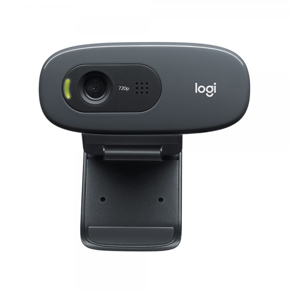 Веб-камера Logitech C270 черная, 3Mp интерполяция, HD 720p@30fps, угол обзора |960-001063| 60°, складная конструкция, USB2.0, кабель 1.5м {8}