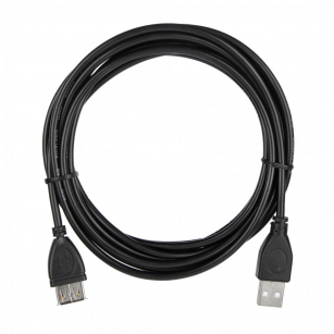 Кабель ACD-U2AAF-30L |ACD-U2AAF-30L| USB 2.0, A male - A feмale, ТТХ: |ACD-U2AAF-30L| (7/0.12BC+PE)*1P+(7/0.12BC+PE)*2C+7/0.12BC+AL+PVC OD4.0, Черный, 3м (742064)