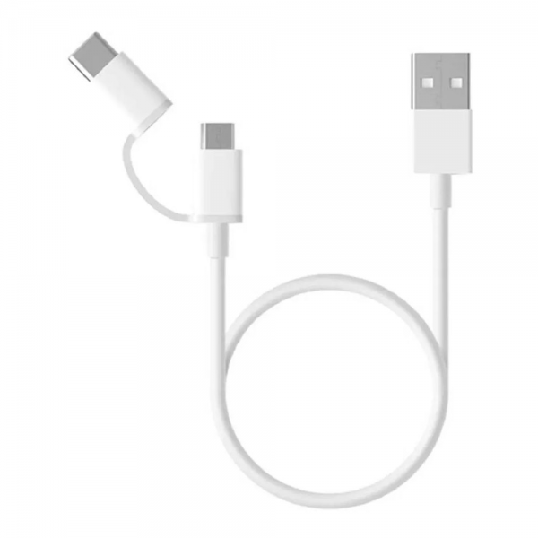 Кабель Xiaomi Mi 2-in-1 USB Cable Micro-USB to Type C 30см SJX02ZM (SJV4083TY)