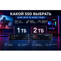 Какой SSD выбрать для игр в 2026 году: 1 ТБ или 2 ТБ, SATA или NVMe?