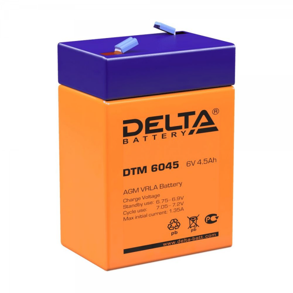 Аккумуляторная батарея Delta DTM 6045