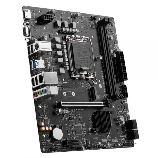 Материнская плата MSI PRO H610M-E DDR4 H610, LGA1700, 2*DDR4, 1*PCIEx16, 1*PCIEx1, 1*M.2, 4*USB3.2Gen1, 8*USB2.0, 4*SATA3.0, 1G, VGA, HDMI, M-ATX, RTL
