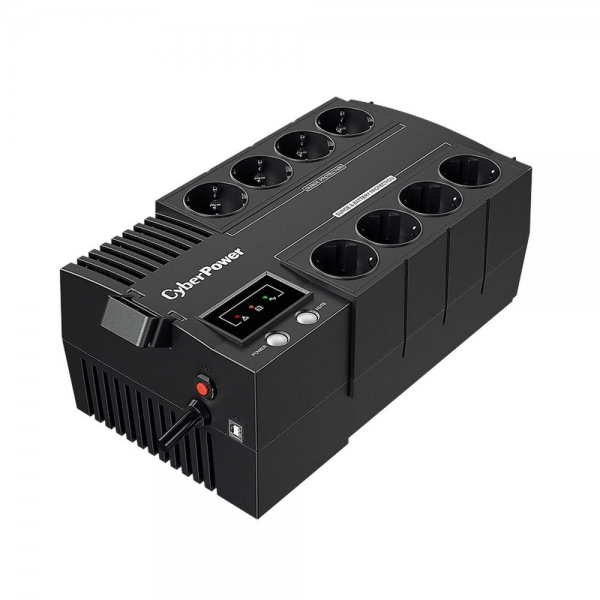 Источник бесперебойного питания ИБП CyberPower BS650E NEW линейно-интерактивный 650ВА/390Вт, 4+4 евророзетки, USB / CBR-BS650E. / UPS Line-Interactive CyberPower BS650E NEW 650VA/390W USB (4+4 EURO) {3} (272765)