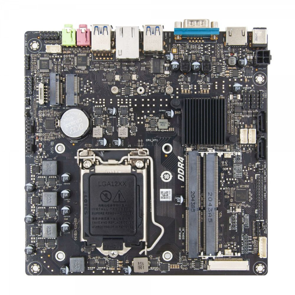 Материнская плата WEIBU WB H510 (LGA1200 10-11Gen (TDP 65W), H510, SO-DDR4(2666MHz)x2, 1xM.2-M 2260/2280,1xM.2-E 2230, 2xSATA3, 4xUSB 3.0, 1xCOM, 1xHDMI, 1xGBLan, 1xMic, 1x Audio out, Thin-ITX) С ГАСКЕТКОЙ