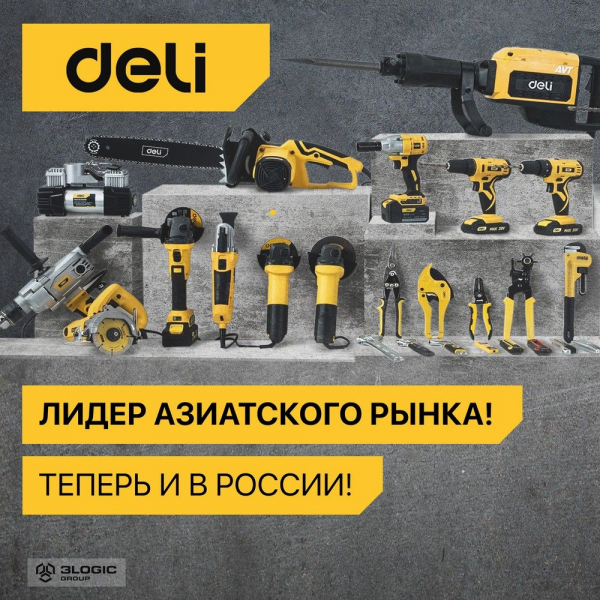Гравер Deli DL-DM03-E1 (130Вт, цанга 3,2мм, 10000-32000об/мин, кейс) + 41 аксессуар