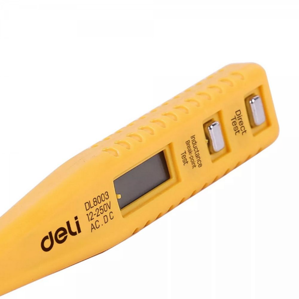 Индикаторная отвертка-тестер напряжения цифровая Deli DL8003 (12-250 В)