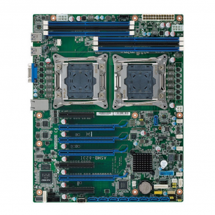 Материнская плата Advantech ASMB-823-00A1E  ATX, сокет LGA 2011-R3 для процессора Intel Xeon E5-2600 v3, до 192Гб DDR3-2133, VGA, 2x GbE LAN, 1x COM, 5x USB, 9x SATA, 1x PCIe x4, 2x PCIe x8, 4x PCIe x16, 1x LPC, 1x SMBus, (требуется установка батарейки CR