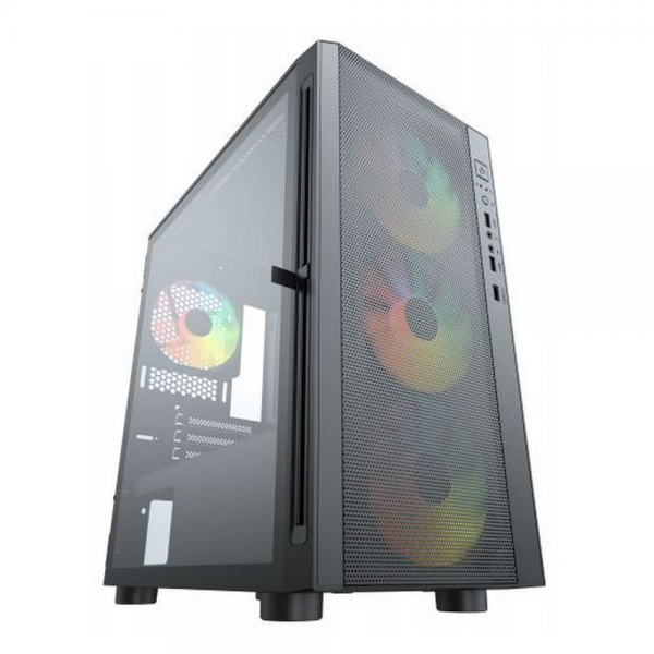 Корпус ACD ACD Citadel 104 (AH-TC4GA-0000) 3403 with USB3.0*1+USB2.0*2+HD audio,3*12cm F1 ARGB fans at front(Slave fans) ,1*12cm F1 ARGB fan at rear (Master fan)