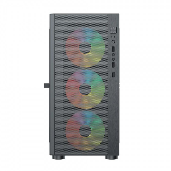 Корпус ACD ACD Citadel 104 (AH-TC4GA-0000) 3403 with USB3.0*1+USB2.0*2+HD audio,3*12cm F1 ARGB fans at front(Slave fans) ,1*12cm F1 ARGB fan at rear (Master fan)