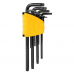 Набор шестигранных ключей «TORX" удлиненных Deli DL234209H 9 шт размеры T10,T15,T20,T25,T27,T30,T40,T45,T50, пластиковый держатель