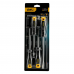 Набор отверток Deli DL620004 4шт SL5x100 + SL6x150 + PH1x100 + PH2x150