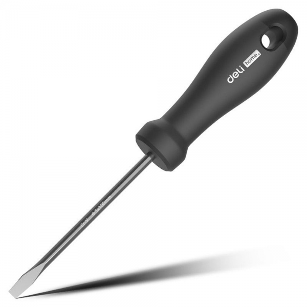 Шлицевая отвёртка Home Series Black Deli HT1105 5x100мм Эксклюзивный дизайн, рукоятка из высококачественного софттач пластик