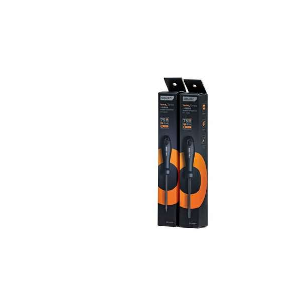 Крестовая отвертка Home Series Black Deli HT1203 PH0x75мм Эксклюзивный дизайн, рукоятка из высококачественного софттач пластика