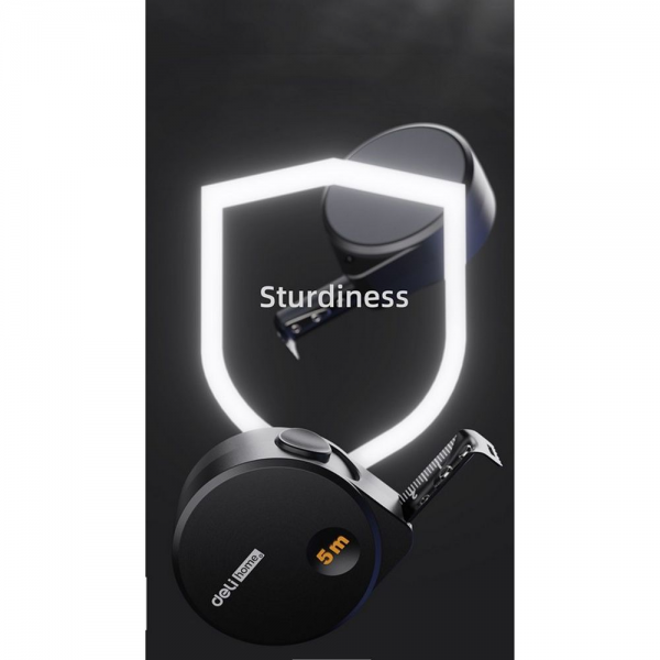 Рулетка Home Series Black HT8519 5м х 19мм, эксклюзивный дизайн, корпус - высококачественный софттач пластик