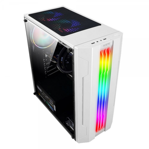 Корпус ALSEYE Корпус ALSEYE Auro 3.0-W Mini-ITX/Micro ATX/ATX, USB2.0*2+HD Audio+USB3.0*1, H.D.D.(3.5")*2pcs+S.S.D(2.5")*2pcs, 354*185*413mm