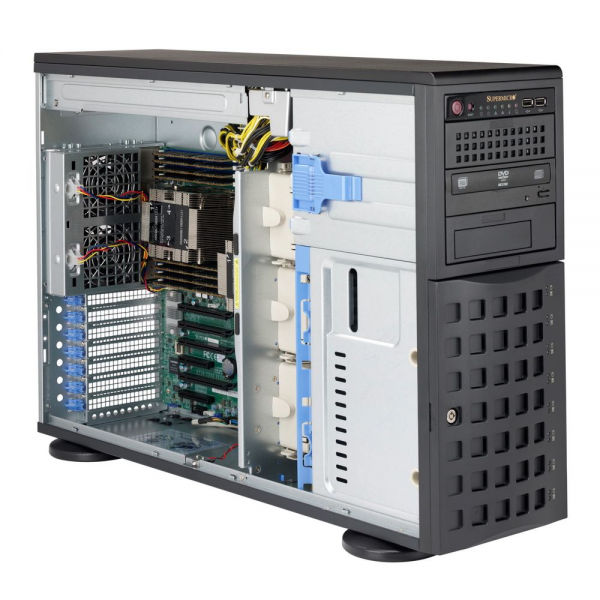 Корпус SuperMicro Bad Pack CSE-745BAC-R1K23B 8x 3.5"& 2.5" SAS3/SATA3 Backplane for Hot-Swappable Drives,Front HDD Door Lock & Side Panel Intrusion Switch, Front I/O Ports: 2x USB 3.0, 3x Middle 8cm (9400 rpm) PWM Fans & 2x8cm (9400 rpm) PWM Fans (CSE-74