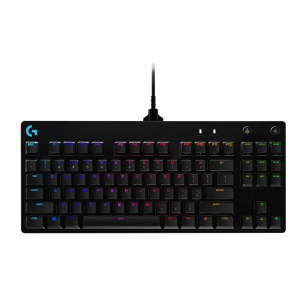 Клавиатура игровая Logitech G PRO TKL Black |920-009393| 89 клавиш (2 дополнительных), без цифрового блока, RGB-подсветка, съемный кабель 1,8м