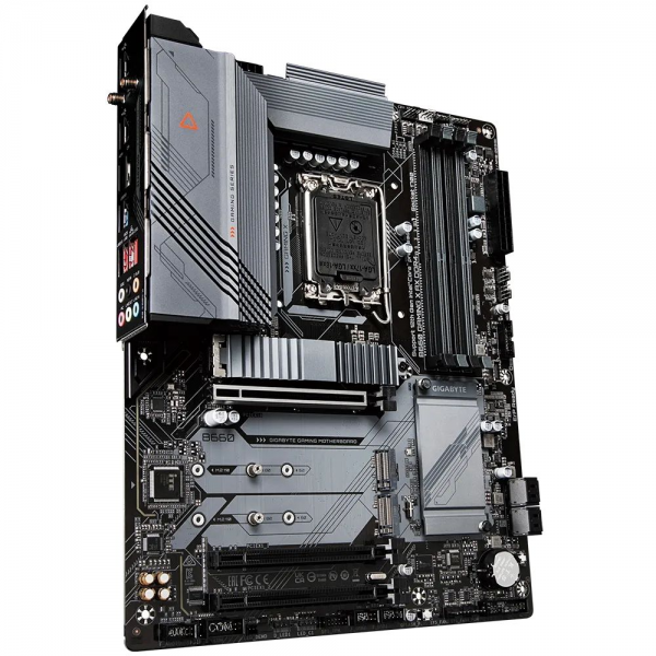 Материнская плата Gigabyte B660 GAMING X AX DDR4, Socket 1700, Intel®B660, 4xDDR4-3200, HDMI+DP, 3xPCI-Ex16, 4xSATA3(RAID 0/1/5/10), 3xM.2, 8Ch Audio, 2,5GbLan, WiFi, (4+4)xUSB2.0, (4+2)xUSB3.2, (0+1)xUSB3.2 Type-C™, ATX, RTL {}