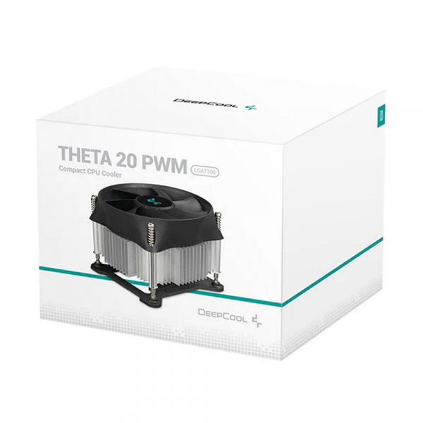 Вентилятор Deepcool THETA 20 PWM 1700 (Height 66mm, Fan 100mm, 500-2400±10% rpm, <31.1dB(A), 4-pin, TDP < 65W, Al, Screw, Intel LGA1700) {36} (727675)