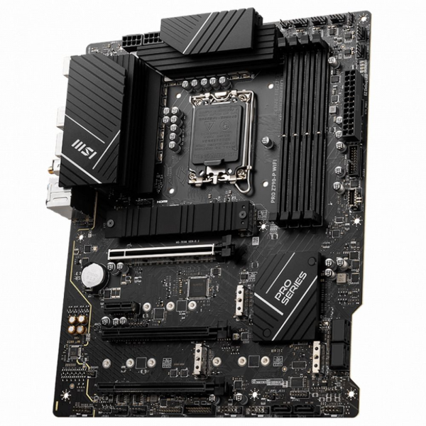 Материнская плата MSI PRO Z790-P WIFI Z790, LGA1700, 4*DDR5, 3*PCIEx16, 1*PCIEx1, 4*M.2, 2*TypeC, 1*USB3.2Gen2, 6*USB3.2Gen1, 16*USB2.0, 6*SATA3.0, 2.5G, DP, HDMI, ATX, RTL