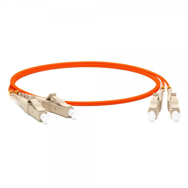 Кабель Hyperline FC-D2-50-LC/PR-LC/PR-H-10M-LSZH-OR Патч-корд волоконно-оптический (шнур) MM 50/125, OM2, LC-LC, 2.0 мм, duplex, LSZH, 10 м (002396)