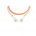 Кабель Hyperline FC-D2-50-LC/PR-LC/PR-H-10M-LSZH-OR Патч-корд волоконно-оптический (шнур) MM 50/125, OM2, LC-LC, 2.0 мм, duplex, LSZH, 10 м (002396)