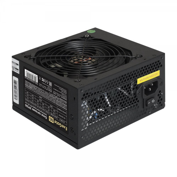 Блок питания Exegate EX282070RUS Блок питания 550W ExeGate XP550 (ATX, 12cm fan, 24pin, 4+4pin, PCIe, 3xSATA, 2xIDE, black) {10} (114548)