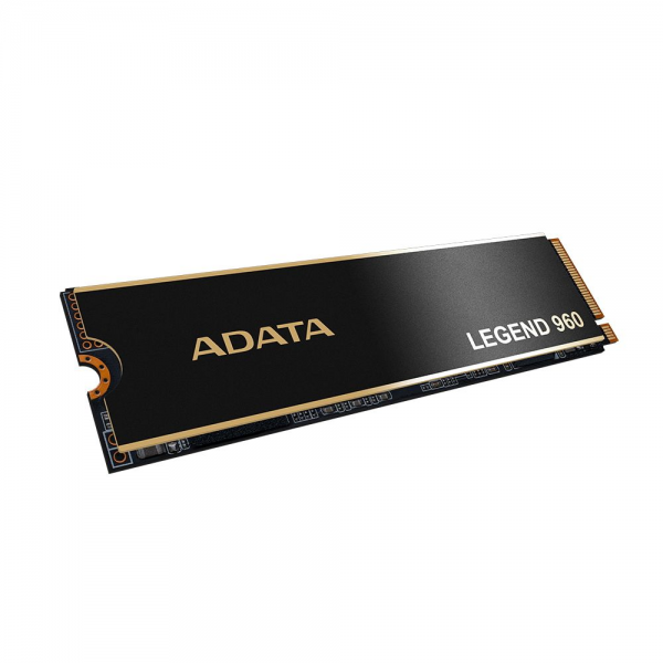 Твердотельный накопитель SSD ADATA ALEG-960-1TCS PCIe Gen4x4 with NVMe, 7400/6000, IOPS 730/610K, MTBF 2M, 3D NAND, 780TBW, 0,43DWPD, Heat Sink, SMI SM2264, Work with PS5, RTL (937506)