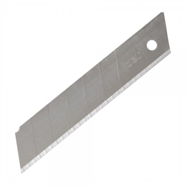 Сменные лезвия для ножа Deli DL-DP05 25мм*10шт 125x25x0,6 мм, сталь 75#, 2-ступенчатое лезвие