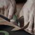 Технический нож "Home Series Green" Deli HT4009L ширина лезвия 9мм, эксклюзивный дизайн, корпус из высококачественного софттач пластика