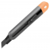 Технический нож "Home Series Gray" Deli HT4018C ширина лезвия 18мм, эксклюзивный дизайн, корпус из высококачественного софттач пластика