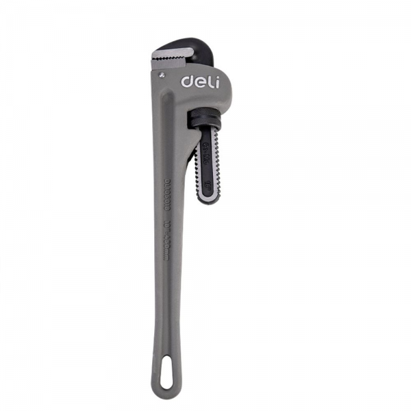 Трубный ключ Стиллсона облегченный Deli DL105018 405мм, максимальное открытие 60мм, Cr-Mo + углеродистая сталь