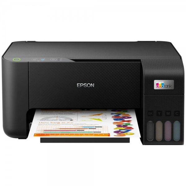 МФУ струйное Epson EcoTank L3210, A4, цветная печать, 5 стр/мин, 5760x1440 dpi, USB/СНПЧ, чёрный корпус (C11CJ68401/C11CJ68403/C11CJ68405)