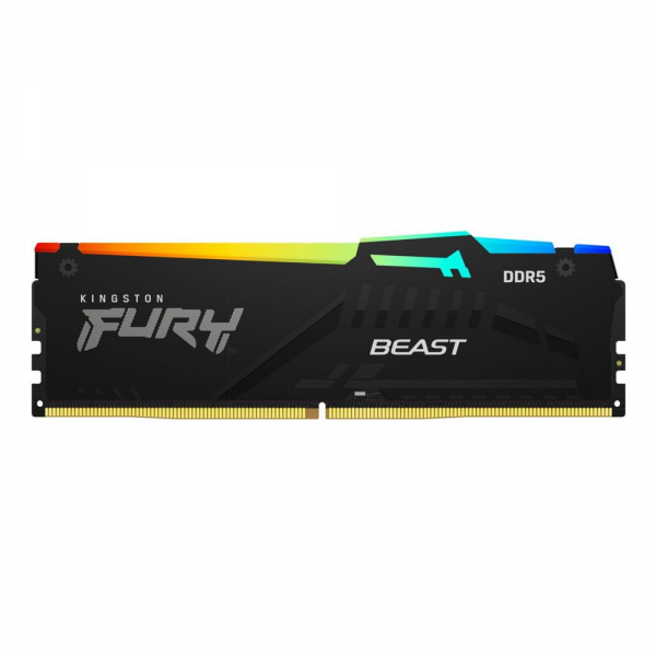 Модуль памяти Kingston 16GBDDR5 5600 DIMM FURY Beast RGB XMP Gaming Memory KF556C40BBA-16 Non-ECC, CL40, 1.25V, 1RX8 40-40-40 288-pin 16Gbit, RTL