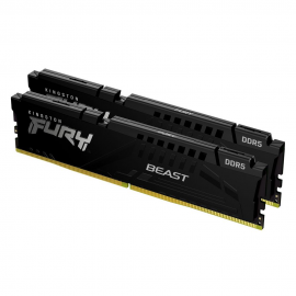 Модуль памяти Kingston 16GBDDR5 5200 DIMM FURY Beast Black XMP Gaming Memory KF552C40BBK2-16 Non-ECC,  CL40, 1.25V, (Kit of 2) 1RX16 40-40-40  288-pin 16Gbit, RTL