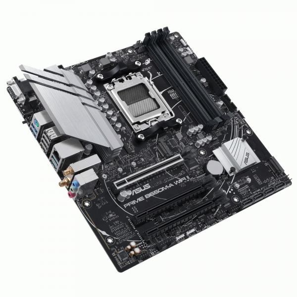Материнская плата ASUS PRIME B650M-A WIFI II AM5 mATX 4xDDR5 3xPCIEx16 2xM.2 DP HDMI VGA 2.5GLAN Wi-Fi 6 (90MB1EG0-M0EAY0)